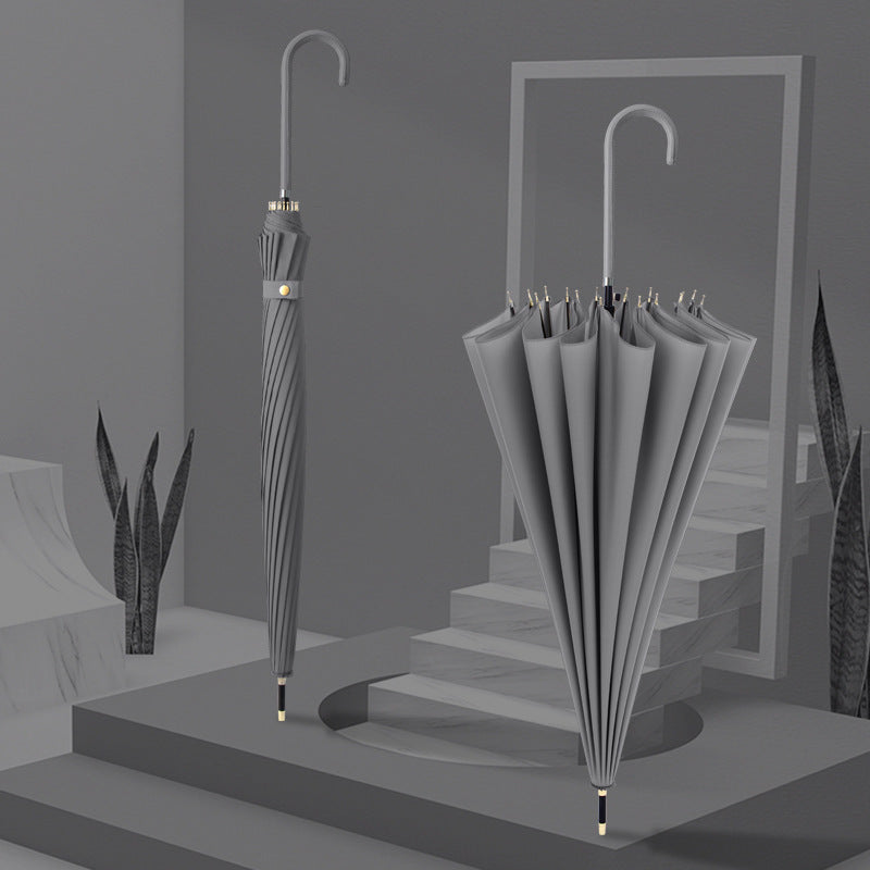 しっかり紫外線対策できる16本骨の長傘