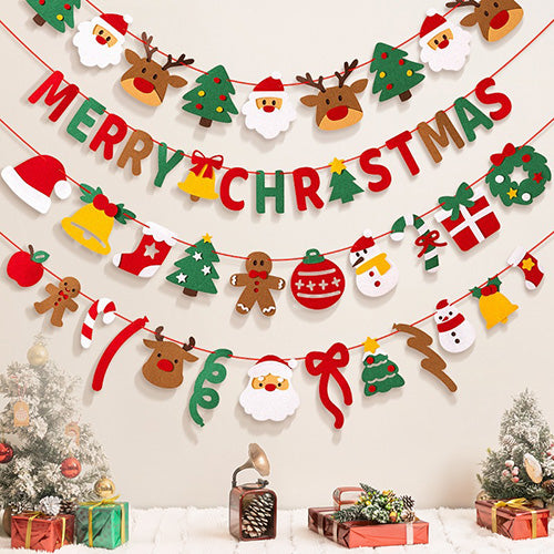 クリスマス用🦌フェルトの壁飾り