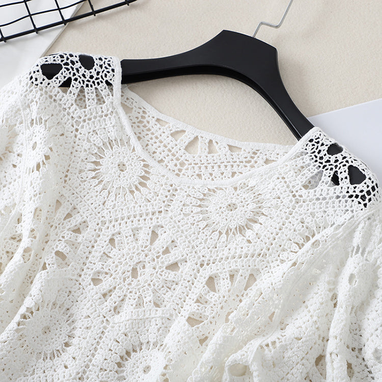 半袖レーストップス