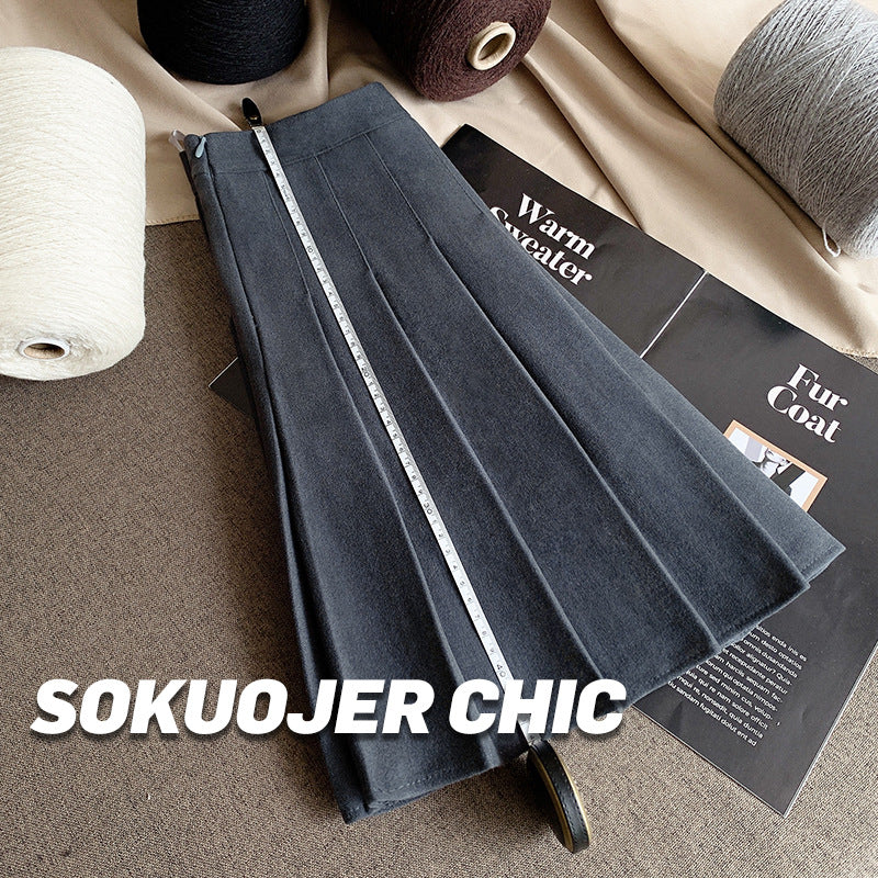 高品質ニットプリーツスカート