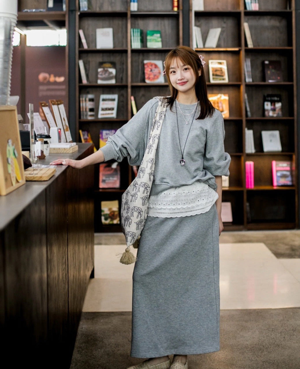 アニマル柄×ショルダーキャンバスバッグ