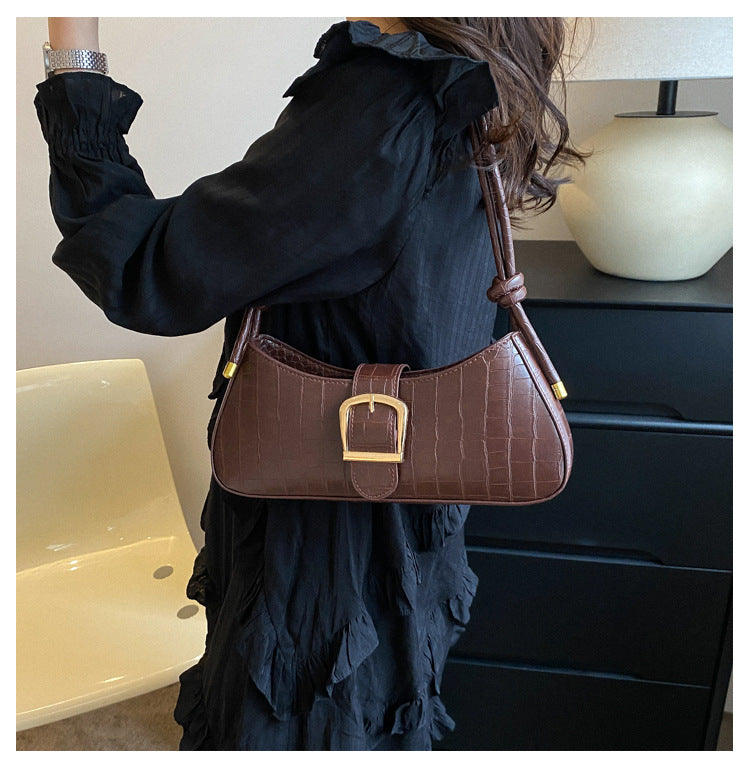 クロコダイル柄×ショルダーハンドバック