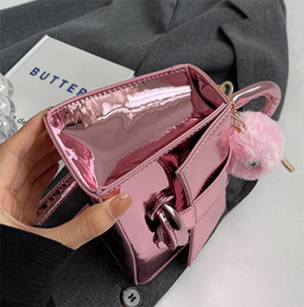 メタリックスクエアバッグ