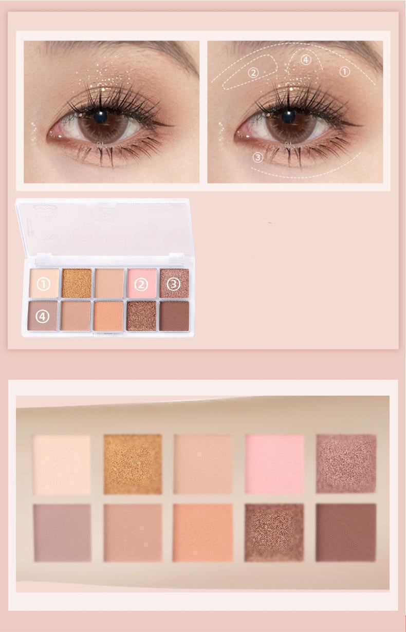 10色キャンディカラーアイシャドウパレット