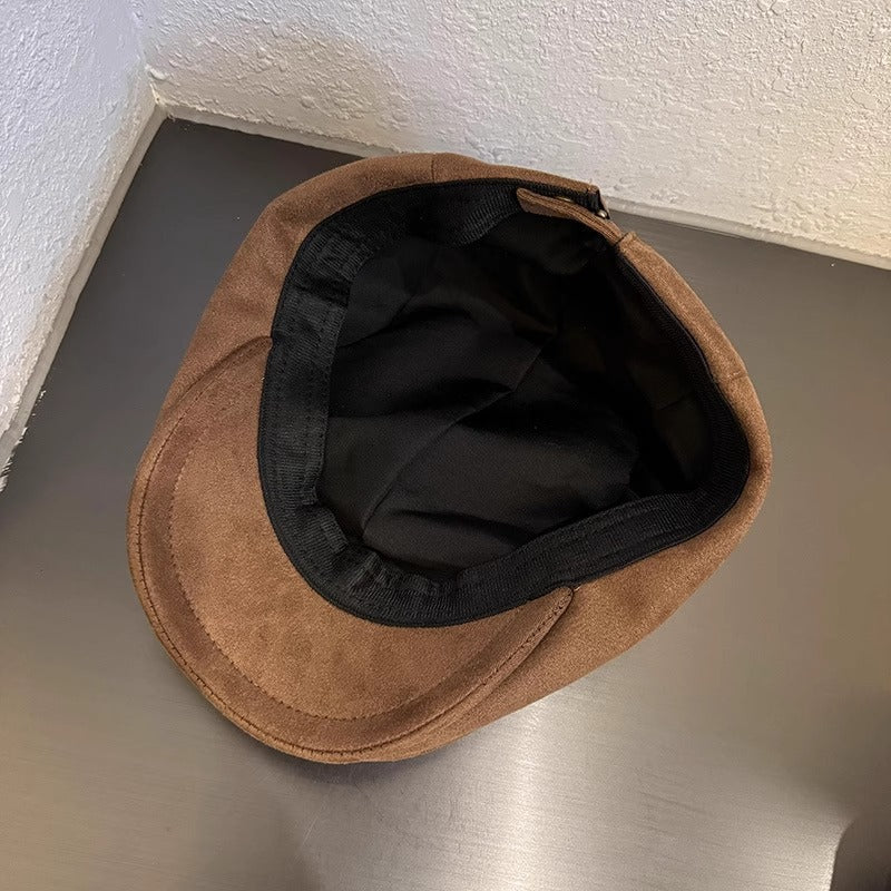 スエードフォワードキャップ