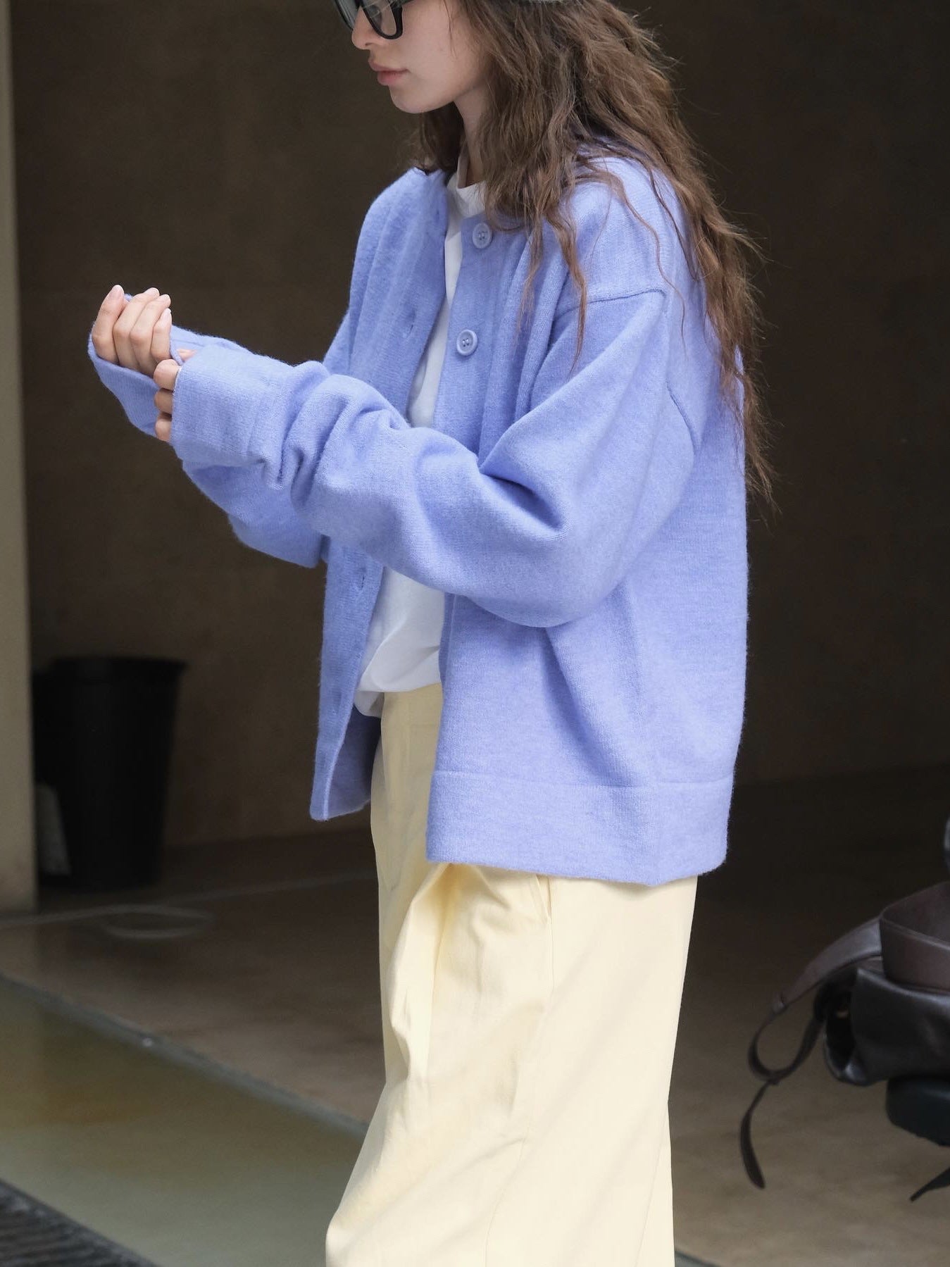 ウールニットカーディガン