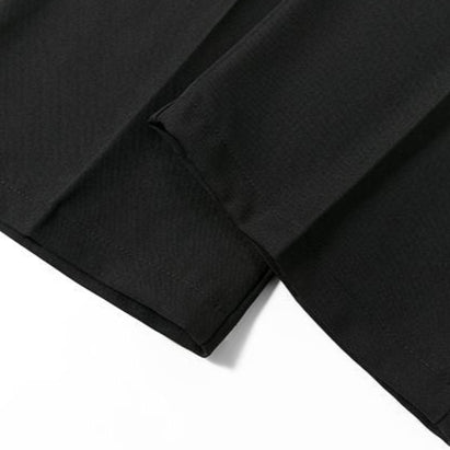 ウエストリボンのプレスパンツ