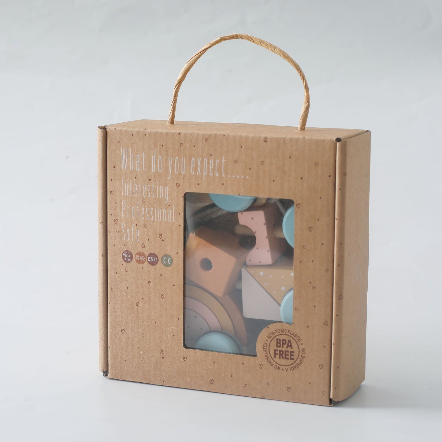 どうぶつさんの積み木プルトレイン(1歳半以上)