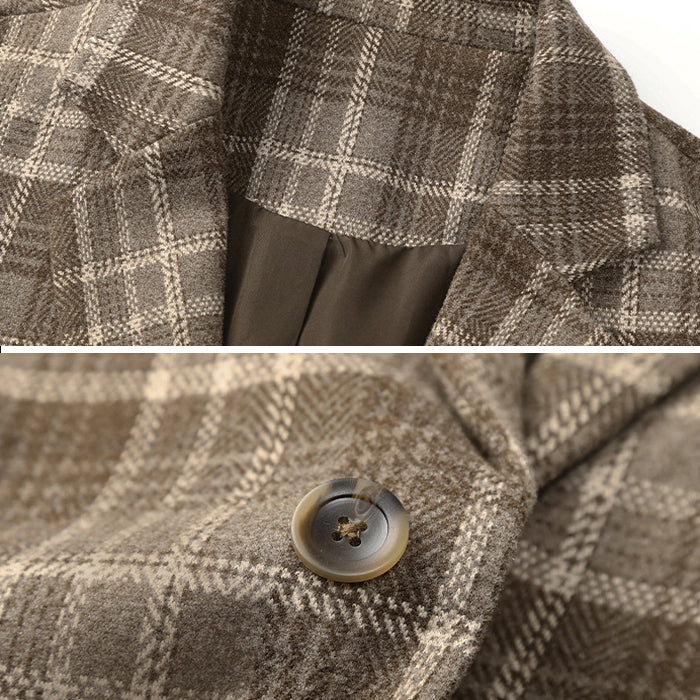 グレンチェックリラックステーラードジャケット