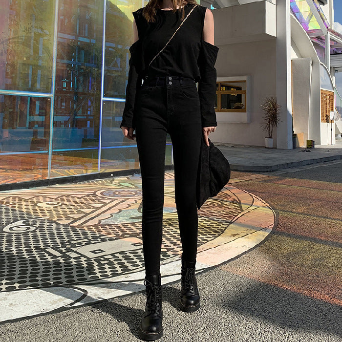 ツーボタンスキニーパンツ