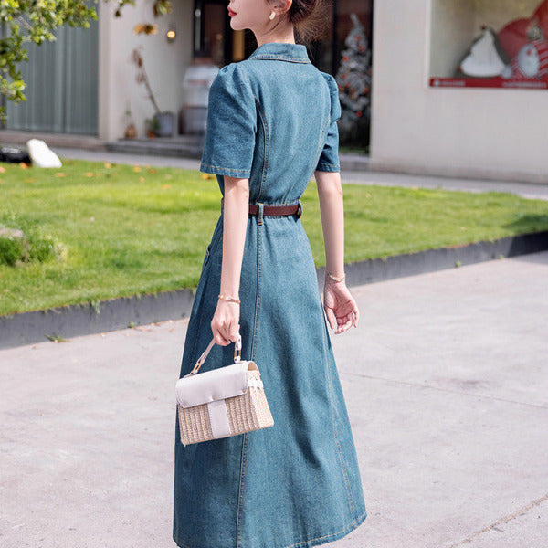 デニムシャツワンピース