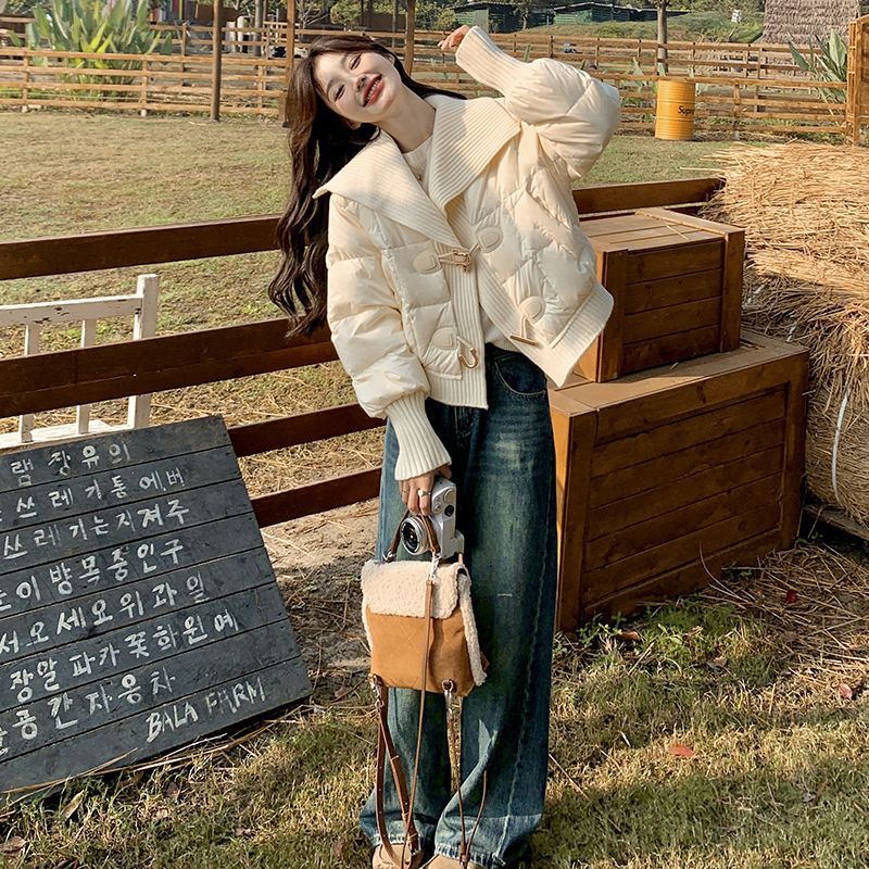 ニット×ダウンで可愛さをワンランクアップ!ニットダウンコート