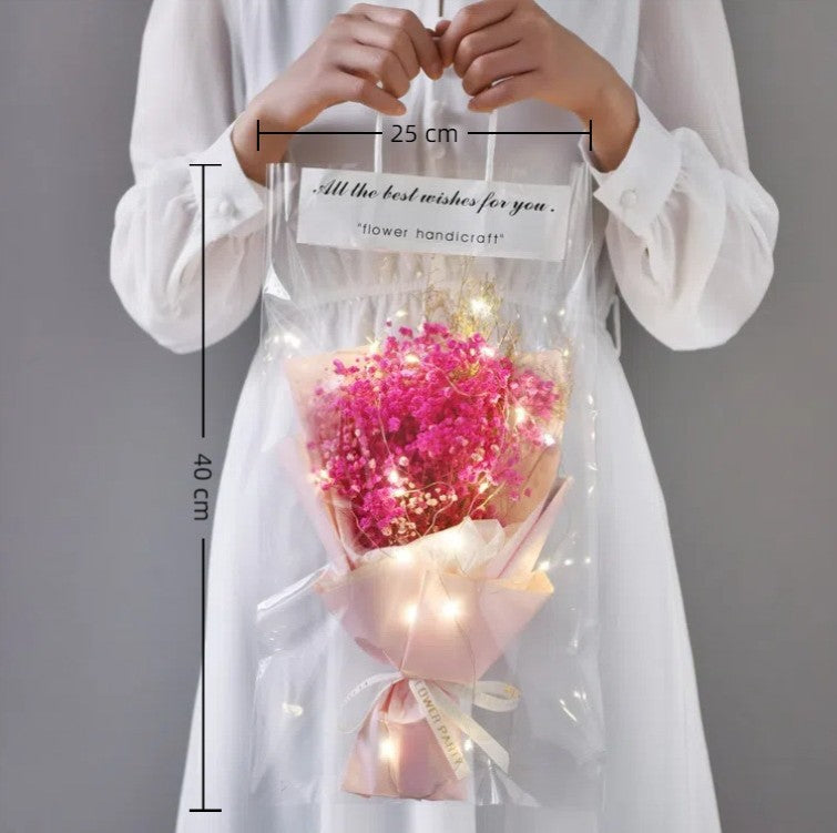 華やかに輝くフラワーブーケ