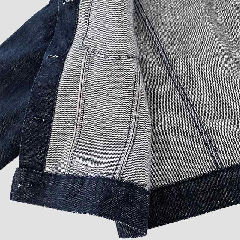 シンプル レトロ 原色デニムJK