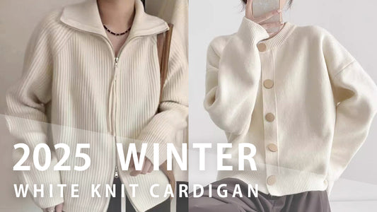 透明感あふれる白で主役級の冬を過ごす【ホワイトニットカーディガン５選】