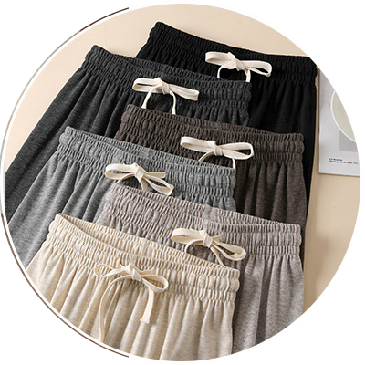 ルーズストレートワイドレッグパンツ