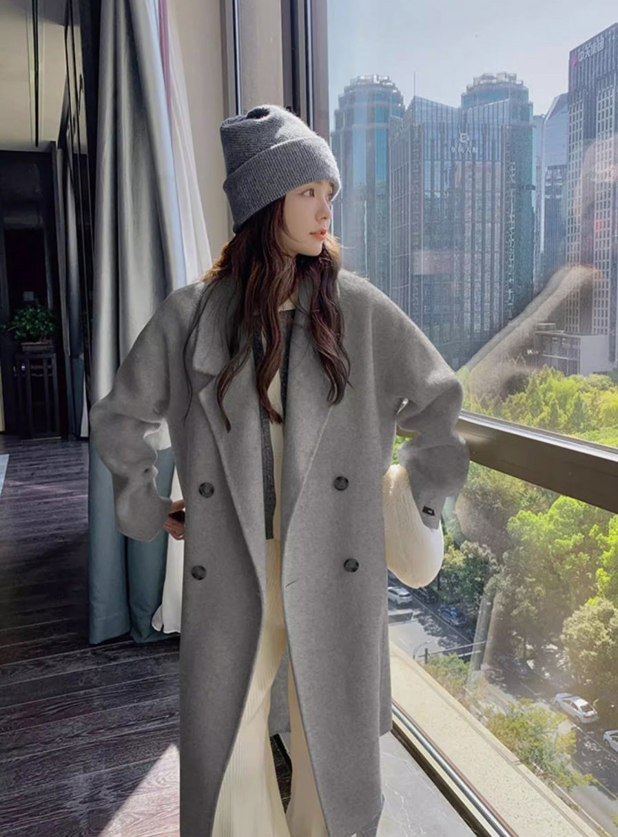 ワームベルベットウールコート