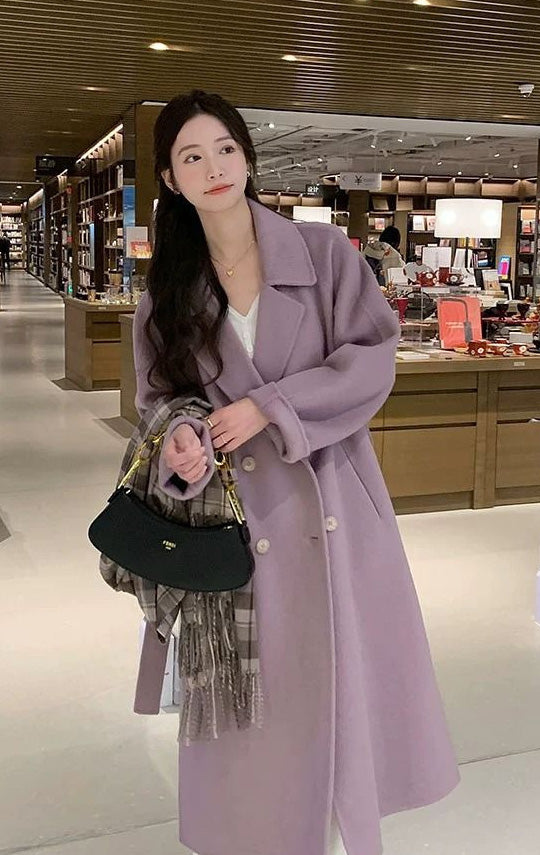 ワームベルベットウールコート