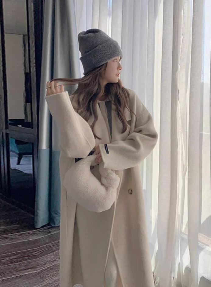 ワームベルベットウールコート