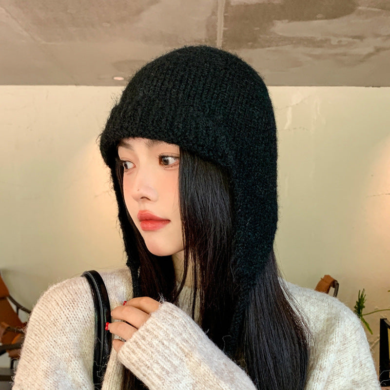 耳当て付きニット帽