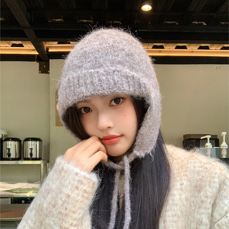耳当て付きニット帽