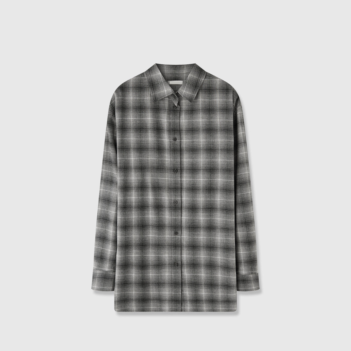 グラデーションチェックシャツ