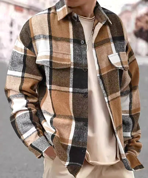 マドラスチェック フランネルシャツ