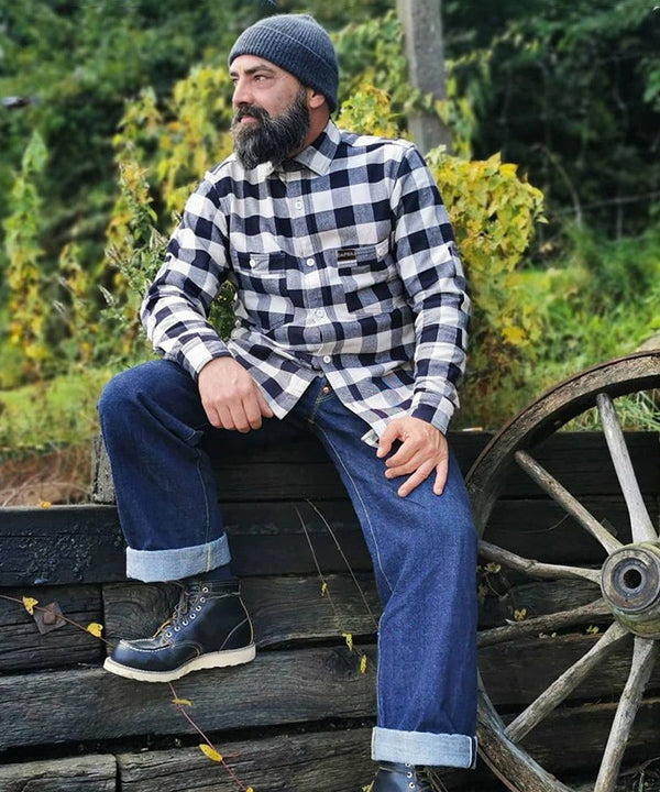 バッファローチェック フランネルシャツ