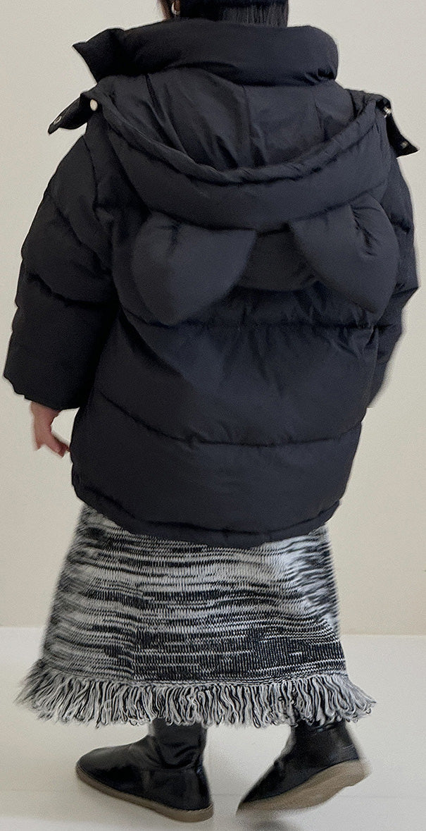 厚手耳付きフードジャケット