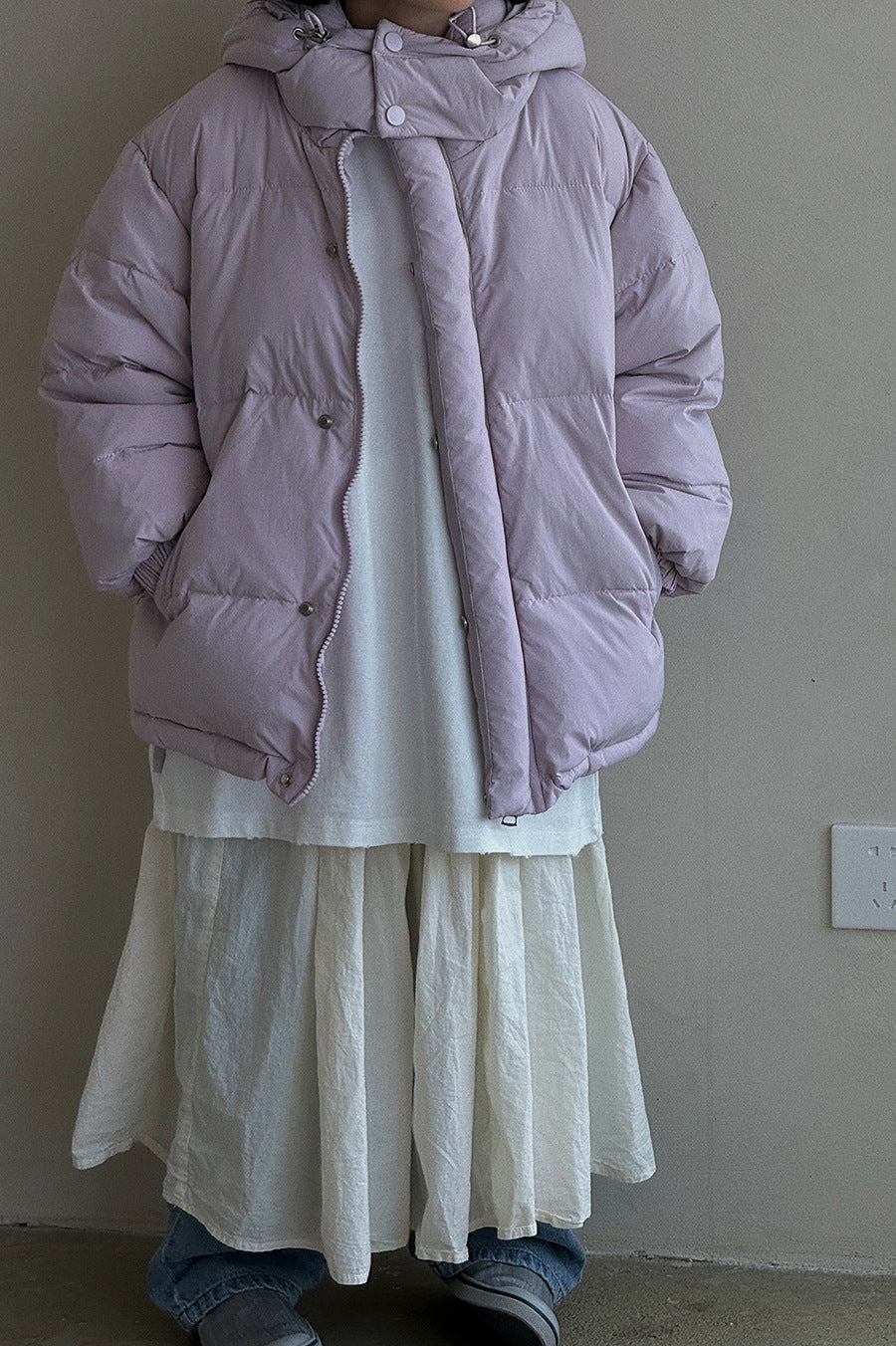 厚手耳付きフードジャケット