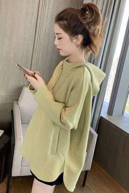 ルーズスウェットフードプルオーバー