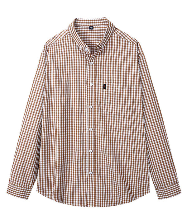 ギンガムチェック コットンシャツ