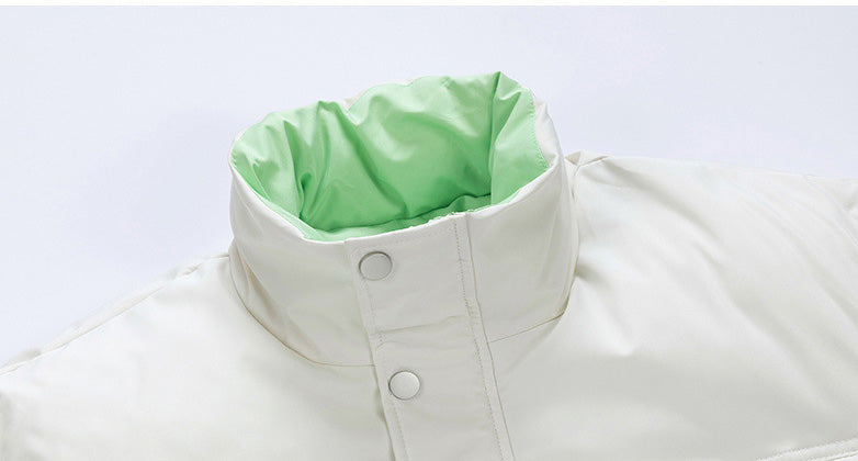 スタンドカラー中綿ジャケット