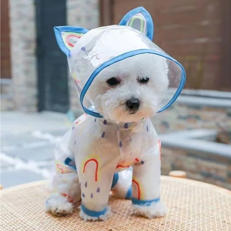 虹色レインコート