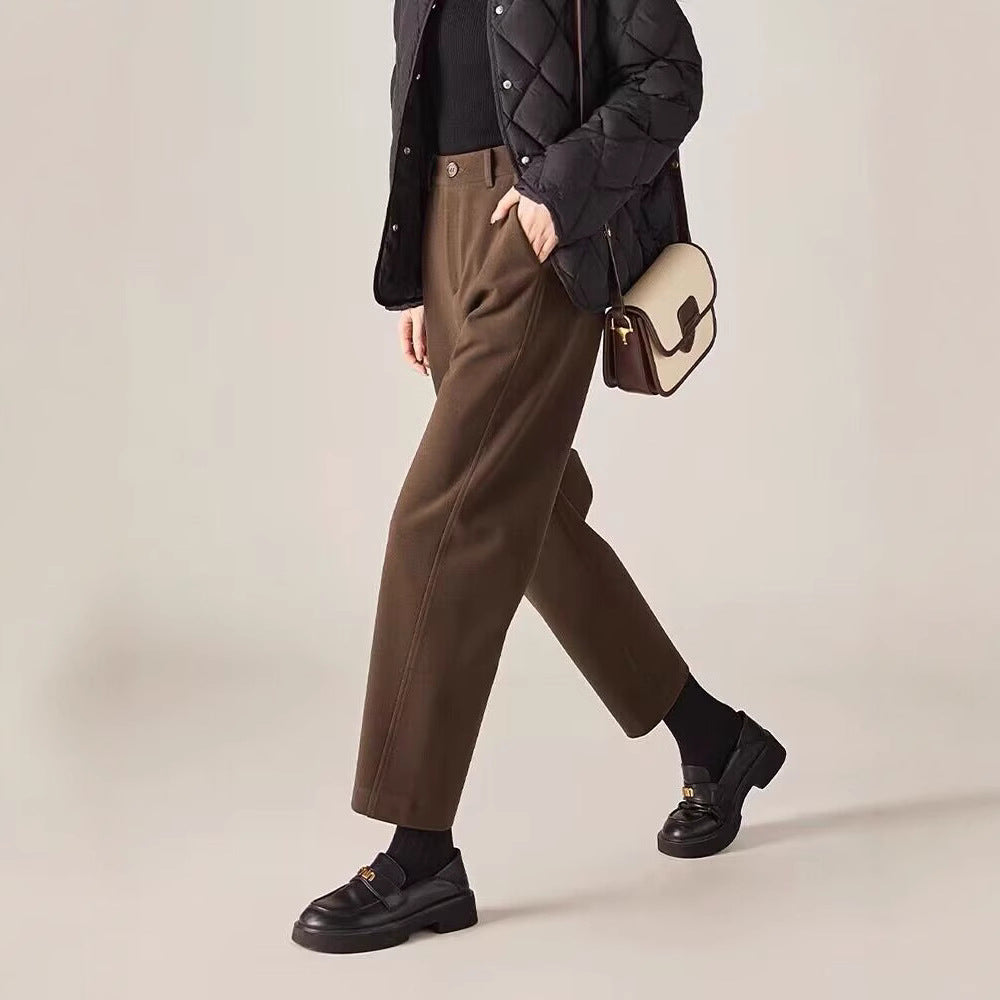 ベーシックストレートパンツ