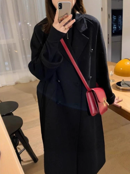 韓国風ダブルブレストコート