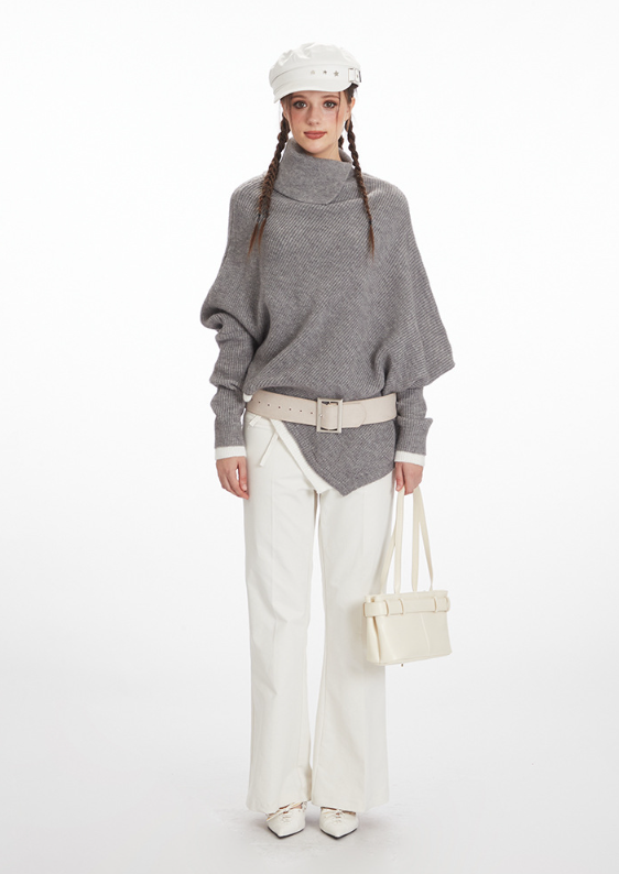 ルーズバットスリーブ秋冬セーター