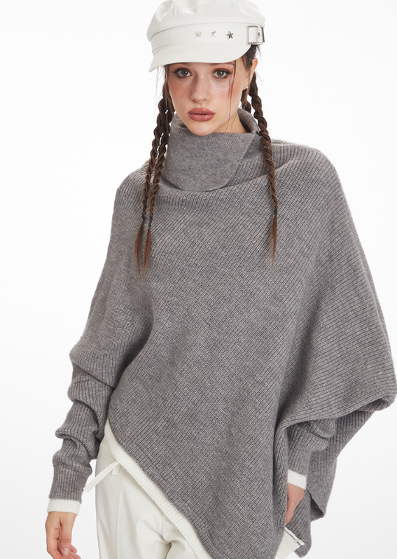 ルーズバットスリーブ秋冬セーター