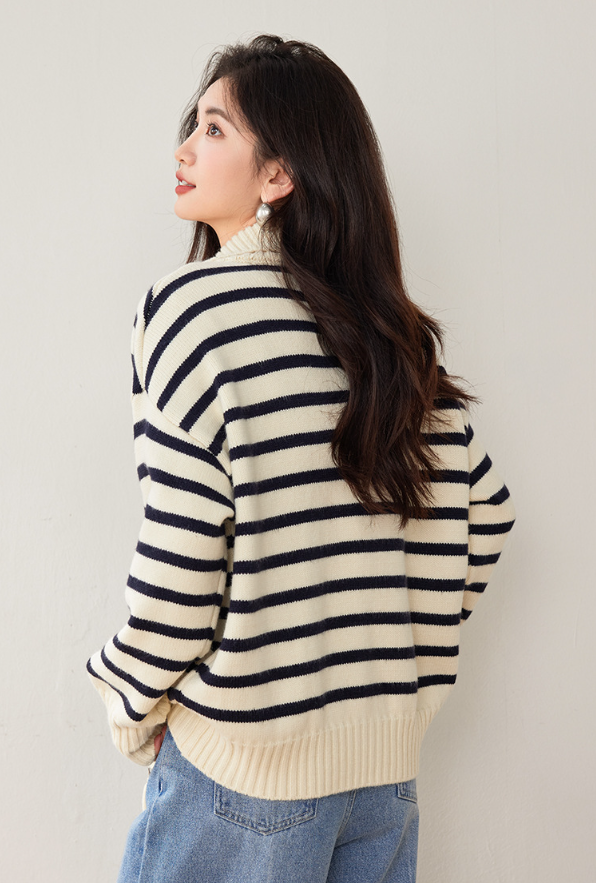 ダブルファスナー ファッションセーター