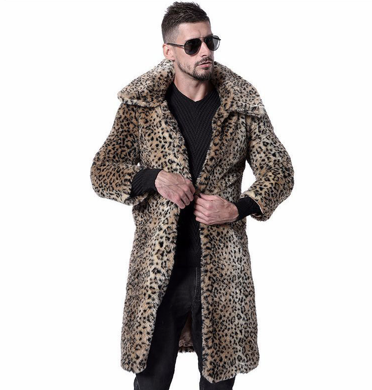 欧米風フェイクファーコート