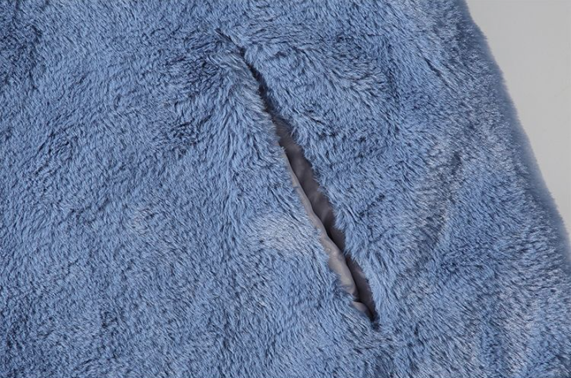 イミテーションレックスラビットファーコート