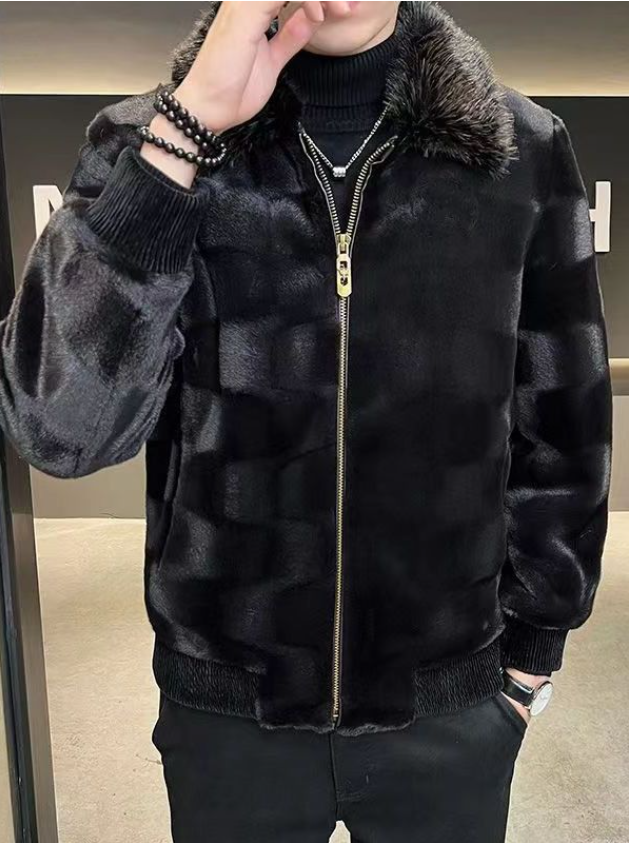 イミテーションミンクベルベットコート