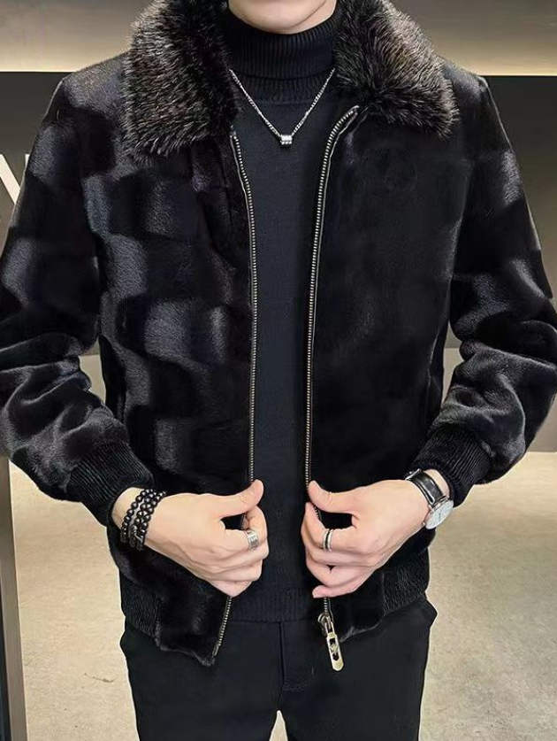 イミテーションミンクベルベットコート