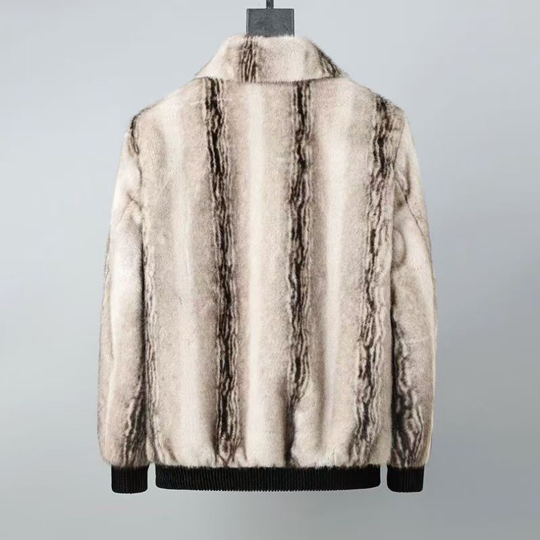 イミテーションミンクジャケットコート