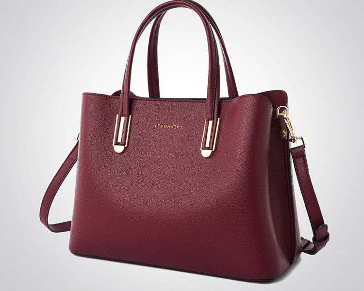 シンプルデザイン 大容量トートバッグ