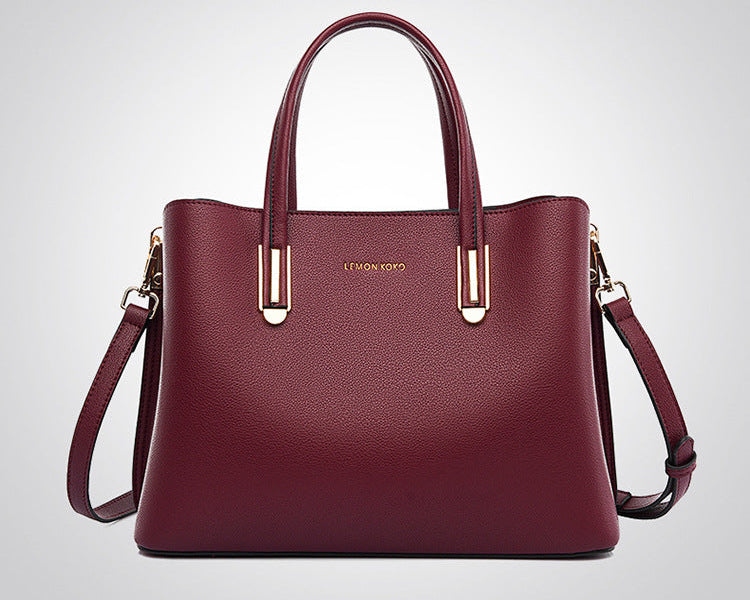 シンプルデザイン 大容量トートバッグ