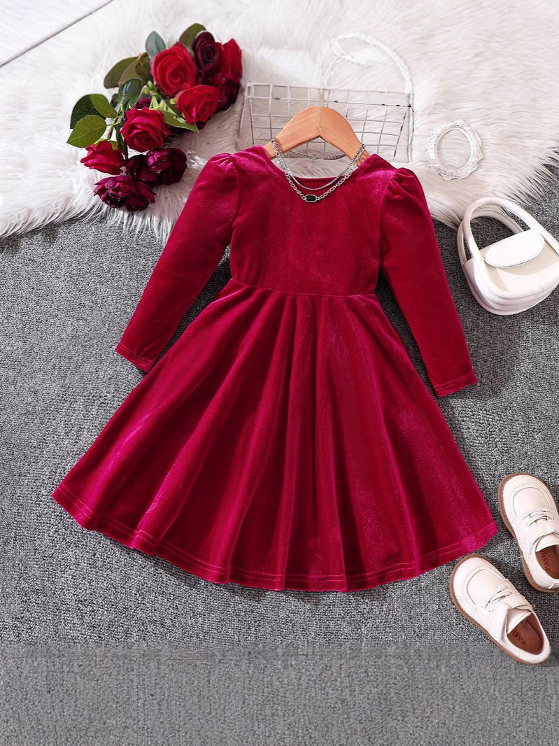 レトロオシャレ リボンミディワンピース