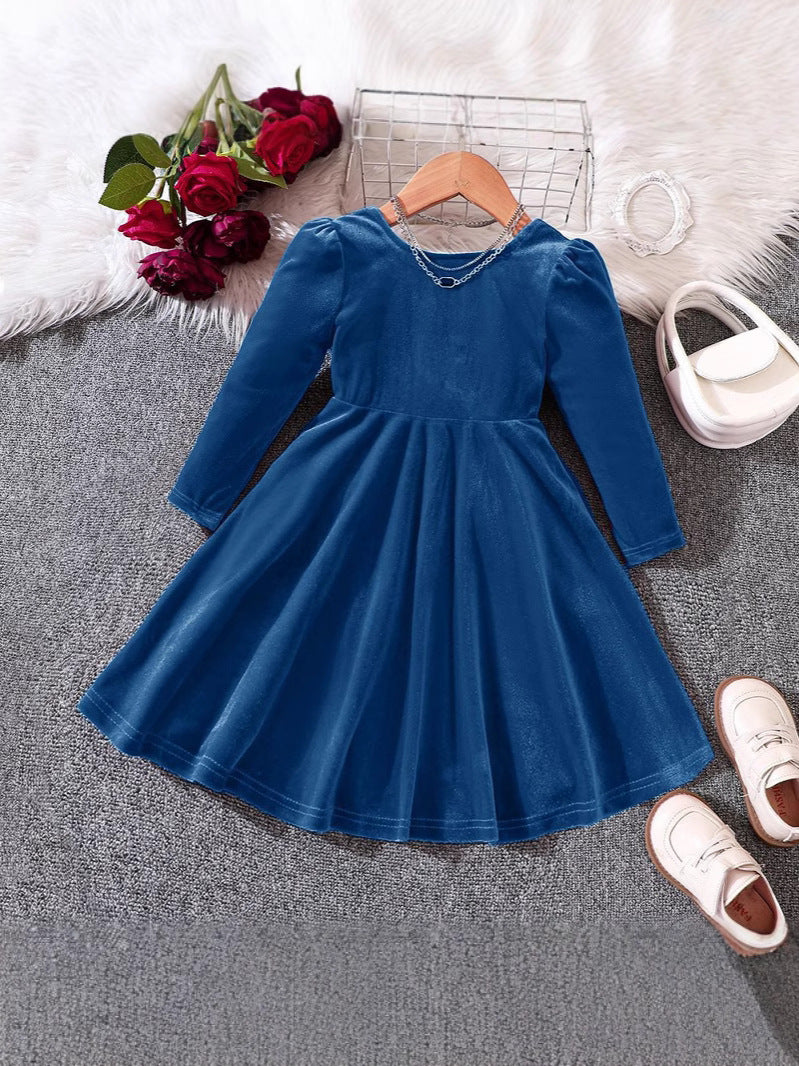 レトロオシャレ リボンミディワンピース