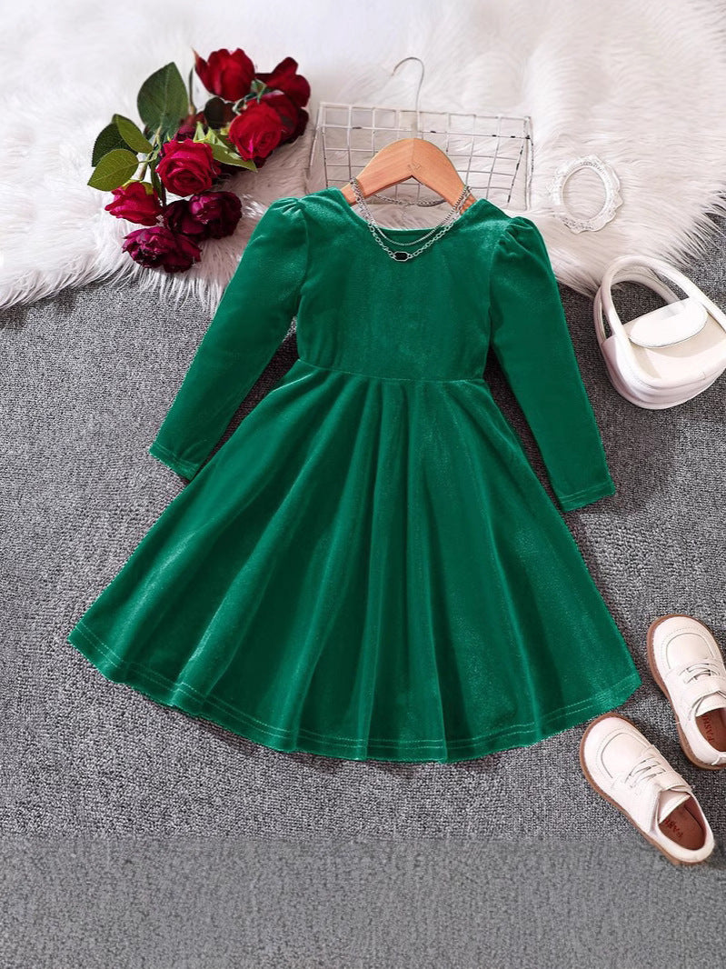 レトロオシャレ リボンミディワンピース