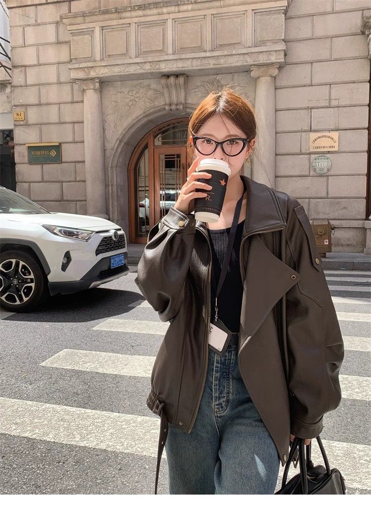 ダボっとがオシャレ見え♪大きめブルゾン